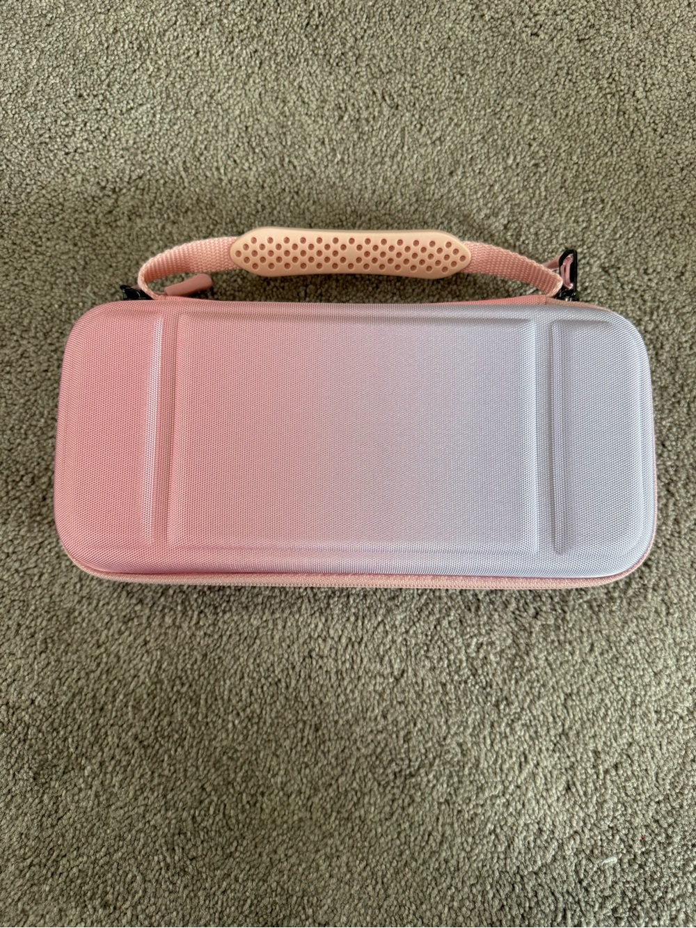 Pink Gradient Hard Shell Carry Case with Soft Handle for Nintendo Switch